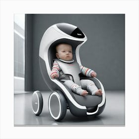 Futuristic Baby Car Canvas Print