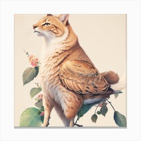 A cat and bird hybrid 1 Canvas Print