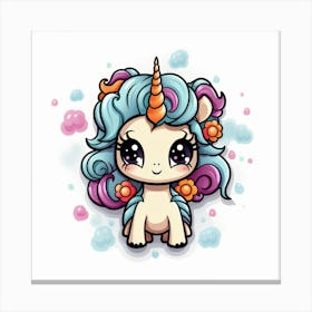 Cute Unicorn 675 Canvas Print