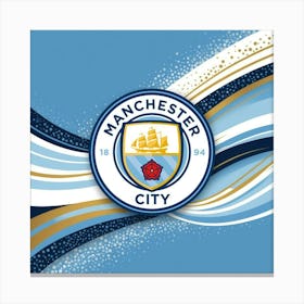 Manchester City F.C. Logo Wall Art 11 Canvas Print