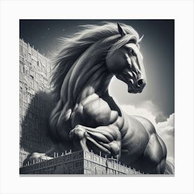 The Powerful Stallion 4 Canvas Print