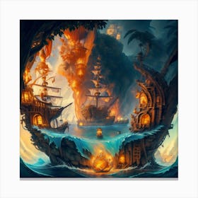 Pirate Island Canvas Print