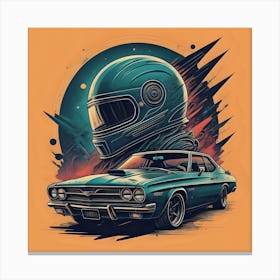 Vintage Muscle Car Canvas Print