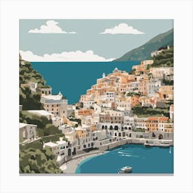 Italy Illustration Art Print Canvas Print