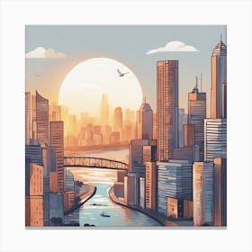 Cityscape 6 Canvas Print