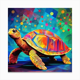 Turtle Painting Canvas Print