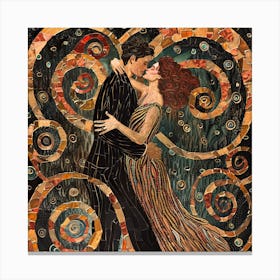 The Passion of Dance in Style of Klimt Canvas Print
