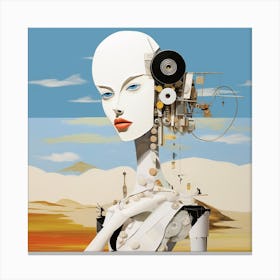 Woman In The Desert 1 Canvas Print