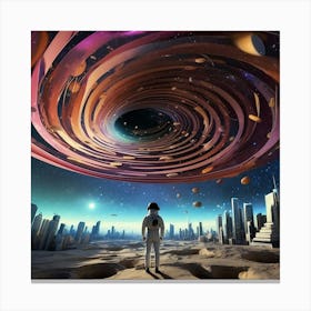 Space Vortex Canvas Print