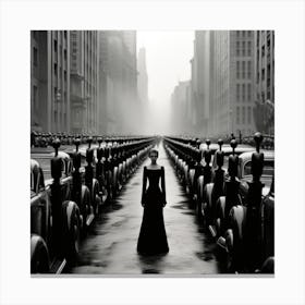 'The Woman In Black' Canvas Print