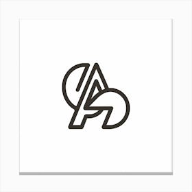 Aa Logo Canvas Print