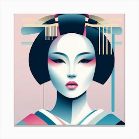 Japan Geisha Visual 52 Canvas Print