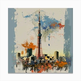 Tokyo Tower 2 Canvas Print