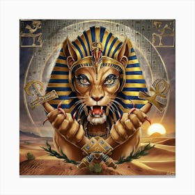 Egyptian Sekhmet Canvas Print