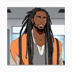 Dreaded Man Canvas Print