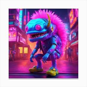 Monster In The City Canvas Print