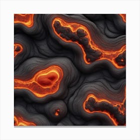 Lava texture 2 Canvas Print