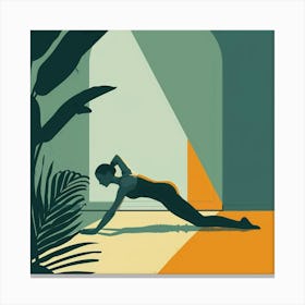 Yoga Pose Canvas Print