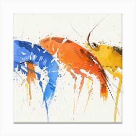 Shrimp Painting Canvas Print