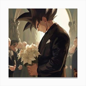 Dragon Ball Z Wedding Canvas Print