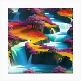 Asian Waterfall Canvas Print