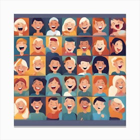 Group Of Smiling People 1 Canvas Print