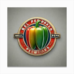 Bell Pepper Logo 6 Canvas Print