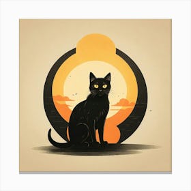 Black Cat 2 Canvas Print