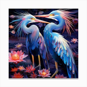 Lovebirds Canvas Print