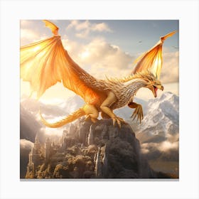 Golden Dragon Canvas Print