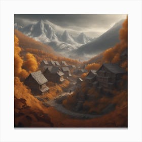 Autumn Village 58 Canvas Print