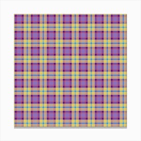 Plaid Fabric 108 Canvas Print