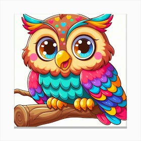 Illustration Owl 5 Canvas Print