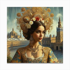 beautiful lady75 Canvas Print