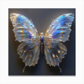 Glass Butterfly Canvas Print