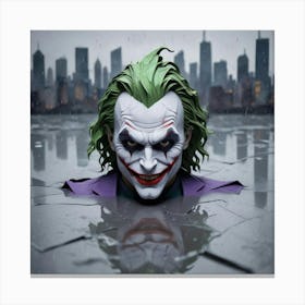 Joker Bust Canvas Print