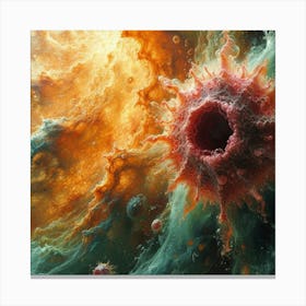 Cancer Cell In Space Canvas Print