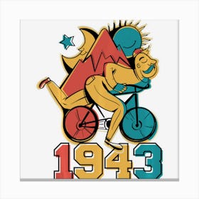 Lsd Bicycle Day 1943 Vintage Psychedelic Psychonaut Gift Canvas Print