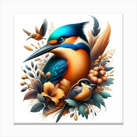 Kingfisher Bird Canvas Print