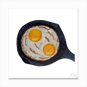 Frtied Eggs Canvas Print