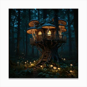 Fairy House In The Forest 5 Canvas Print