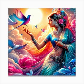 Indian Woman 5 Canvas Print