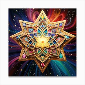 Star Of David Canvas Print