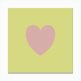 Pink Heart Canvas Print