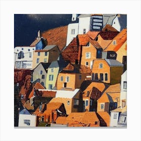 Houses On The Hill Canvas Print