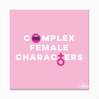 Complex Female Characters Square Canvas Print