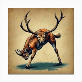 Deer! 8 Canvas Print