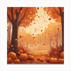 Autumn In The Woods 7 Canvas Print