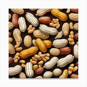 Peanuts Seamless Pattern 2 Canvas Print