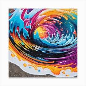 Wave Of Color Canvas Print